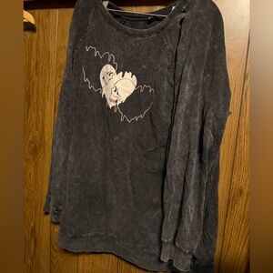 Torrid Black Graphic Sweater